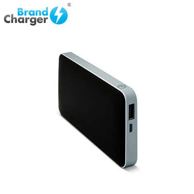 BrandCharger Harmony Bluetooth Wireless Speaker with Power Bank angled view showcasing sleek design