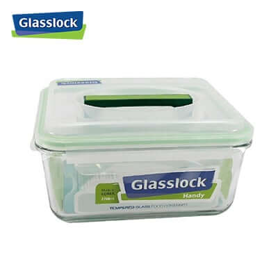 2700ml Glasslock Handy Container for food storage and meal prep, perfect for kitchen organization.