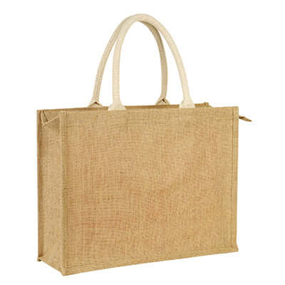 Eco Friendly Jute Tote Bag with zip Corporate Gifts Singapore