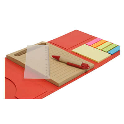 Eco Notebook with Post it note and Pen - AbrandZ
