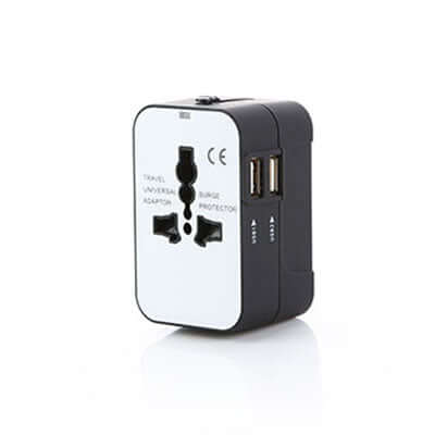 Dual USB Port Travel Adapter Corporate Gifts Singapore
