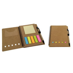 Eco friendly notebook with colored tab sticker Corporate Gifts Singapore