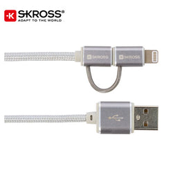 SKROSS 2in1 Charge'n Sync Cable – Steel Line Corporate Gifts Singapore
