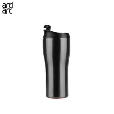 artiart Lark Thermal Suction Bottle in sleek black design, perfect for corporate gifts and on-the-go hydration.