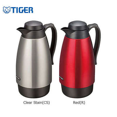 Tiger Contemporary Handy Jug 1000ml PRV-A in Clear Stain and Red, perfect for corporate gifts