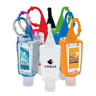 Travel Hand Sanitiser with Silicone Holder Corporate Gifts Singapore