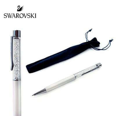 Swarovski Crystalline Lady Ballpoint Pen in White Pearl Corporate Gifts Singapore