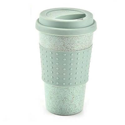 Eco Friendly Wheat Straw and Silicone Coffee Cup Corporate Gifts Singapore