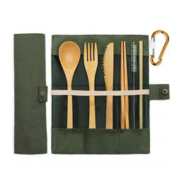 Eco-friendly 6 Pieces Bamboo Cutlery Set Corporate Gifts Singapore