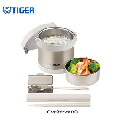 Tiger Lunch Box LXB-A100 with stainless steel container and side dish, perfect corporate gift.