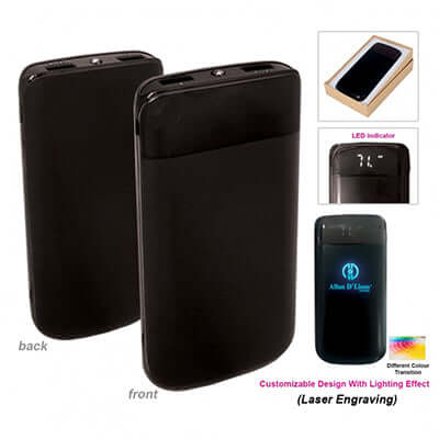 10000mah Powerbank with LED Corporate Gifts Singapore