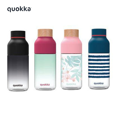 Quokka 570ml Tritan Bottle Ice collection featuring various stylish designs and colors for everyday hydration.