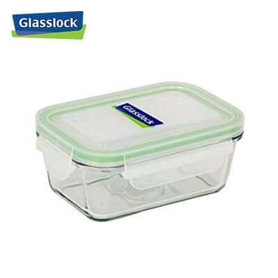 480ml Glasslock Container with transparent design for food storage and organization.