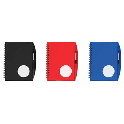 Circle Plastic Cover Notebook with Pen Corporate Gifts Singapore