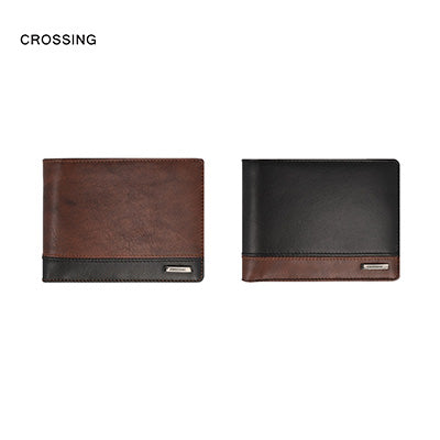 Crossing Antique Bi-fold Leather Wallet With Flap And Coin Pouch Corporate Gifts Singapore