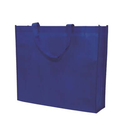 Non Woven Bag (90gsm) in blue color, durable and eco-friendly for corporate gifts and everyday use.