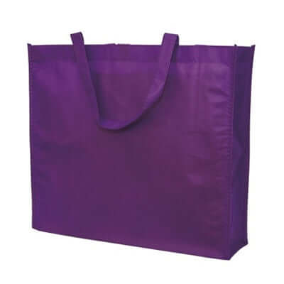Non Woven Bag (90gsm) in purple color, durable and eco-friendly for shopping and everyday use.