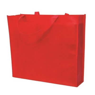 Non Woven Bag (90gsm) in vibrant red color, perfect as a corporate gift for everyday use.