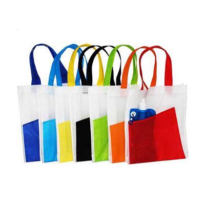 A4 2-Tone Eco Non-Woven Bag collection in vibrant colors for corporate gifts.