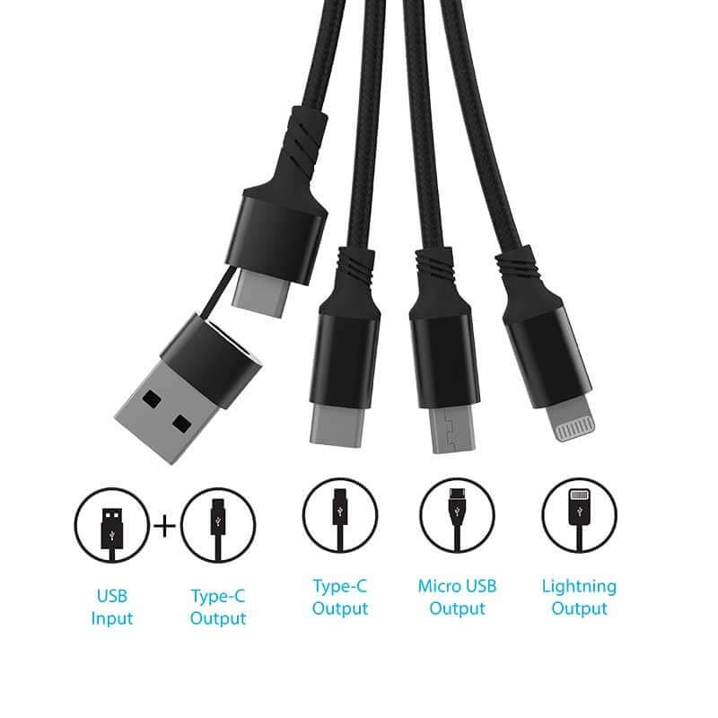 4 in 1 Fast Charging Cable Corporate Gifts Singapore