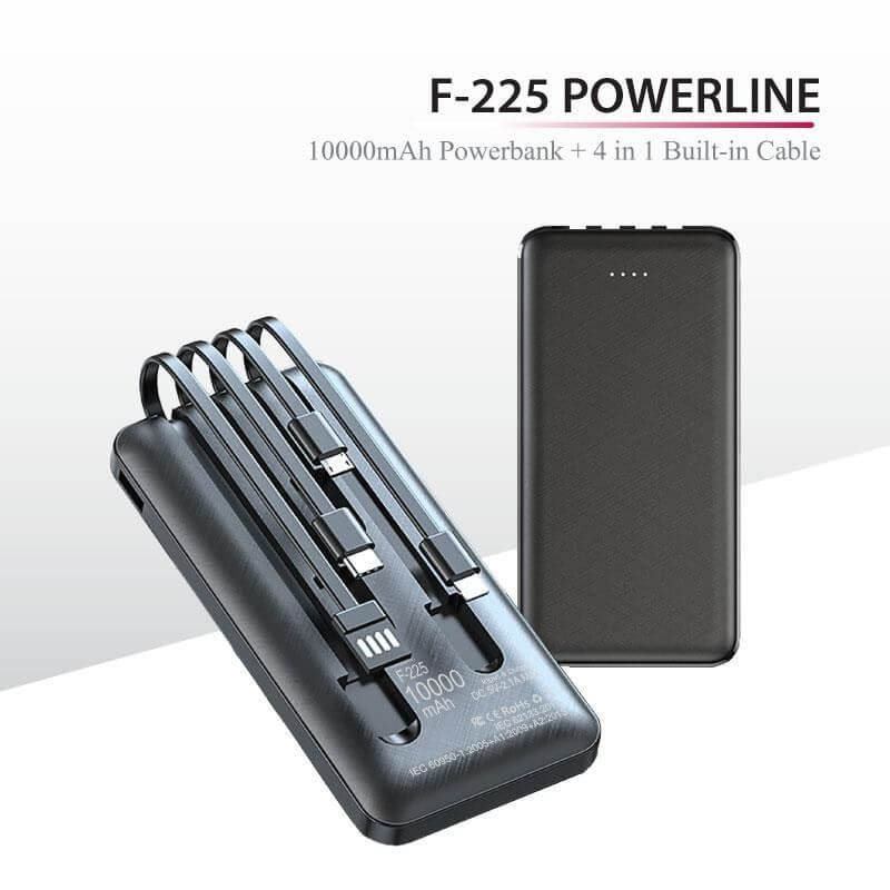 10000mAh Powerbank with 4 Built-in Cable Corporate Gifts Singapore
