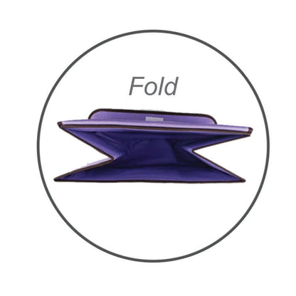 Foldable Storage Box demonstrating its foldable feature in vibrant purple color.