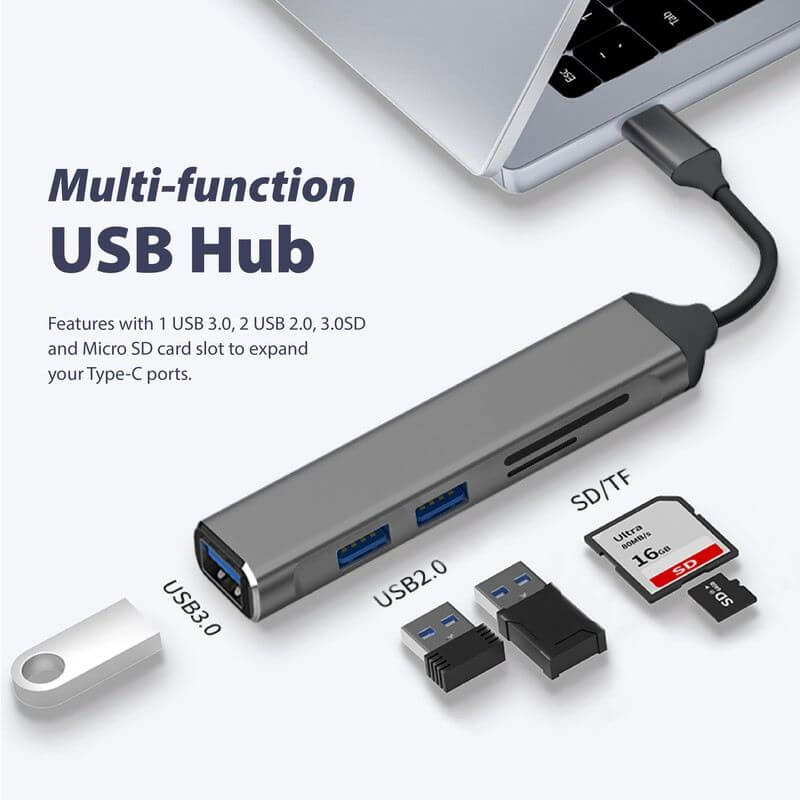 Ultra Slim 5 Ports USB Hub Corporate Gifts Singapore