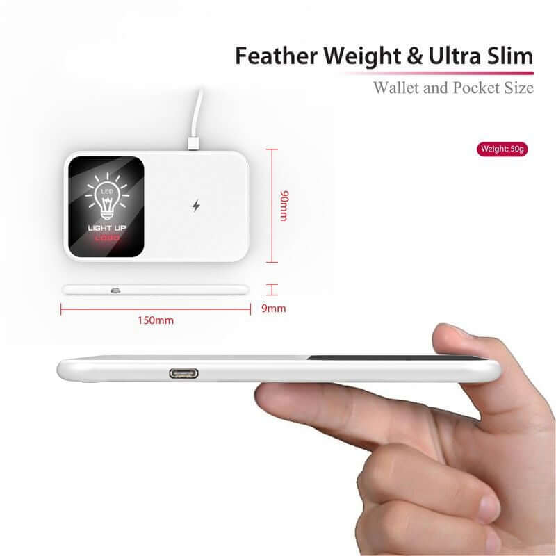 15W Quick Charge Airglow Wireless Charger Corporate Gifts Singapore