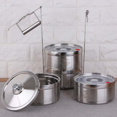 Stainless Steel Tiffin Thermal Lunch Box Corporate Gifts Singapore