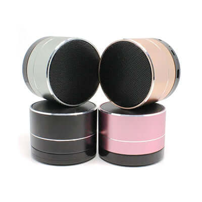 Round Metallic Bluetooth Speaker Corporate Gifts Singapore