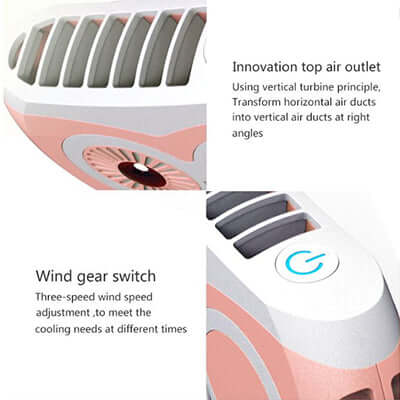 Mini Portable Neck Fan with USB Charging Corporate Gifts Singapore