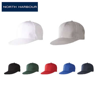 North Harbour 1200 Snapback Cap available in multiple colors, perfect for stylish corporate gifts.
