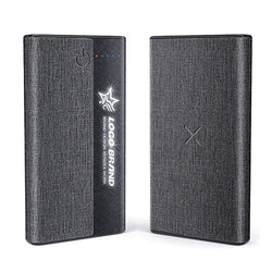 Fabric Design 10000mAh Wireless Power Bank Corporate Gifts Singapore