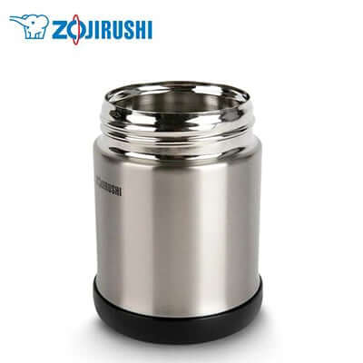 ZOJIRUSHI Vacuum Food Jar in stainless steel, ideal for keeping meals hot or cold, perfect corporate gift.