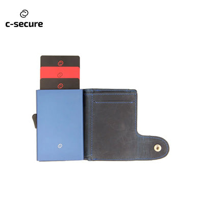 C-Secure Italian Leather Wallet With Coin Pouch Corporate Gifts Singapore