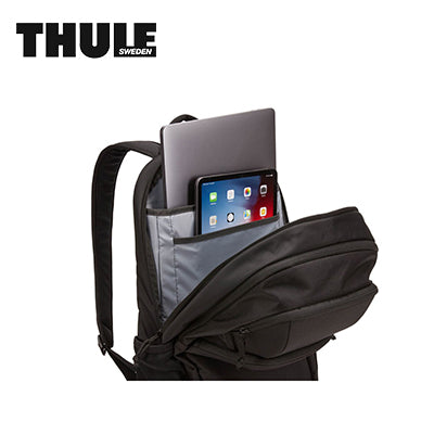 Thule Chronical 26L Laptop Backpack with laptop and tablet compartments visible.