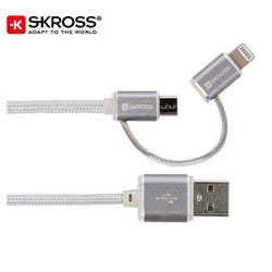 SKROSS 2in1 Charge'n Sync Cable – Steel Line Corporate Gifts Singapore