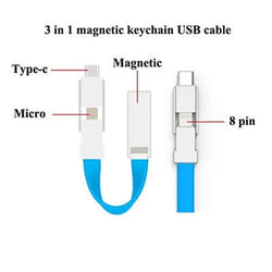 3 in 1 Magnetic Keychain USB Charging Cable Corporate Gifts Singapore