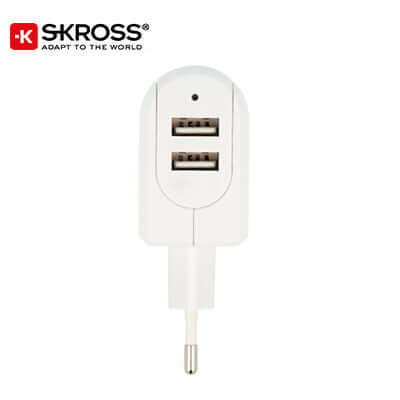 SKROSS 2 Port USB Charger - EURO Corporate Gifts Singapore