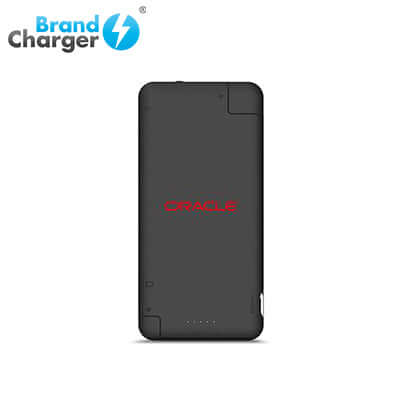 BrandCharger iQ+ Powerbank with Syncing Cable, Card Reader and Portable Data Storage back view