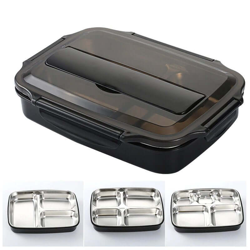 Stainless Steel Lunch Box with Compartments Corporate Gifts Singapore
