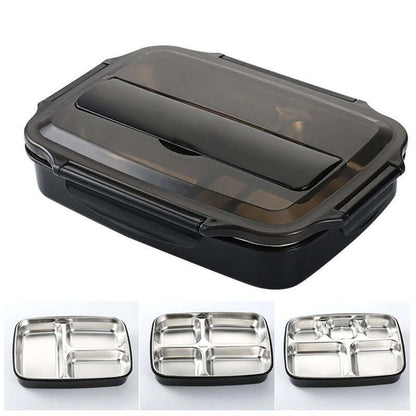 Stainless Steel Lunch Box with Compartments Corporate Gifts Singapore