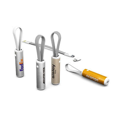 Tube Mobile Keychain Charging Cable Set Corporate Gifts Singapore