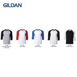 Gildan Adult 3/4 Sleeve Raglan T-Shirt Corporate Gifts Singapore
