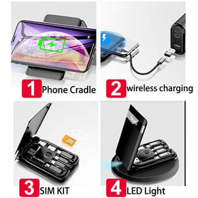 Portable Cable Box with Wireless Charger Corporate Gifts Singapore