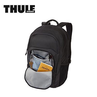 Thule Chronical 28L Laptop Backpack showcasing organizational pockets and sleek design, perfect for corporate gifts.
