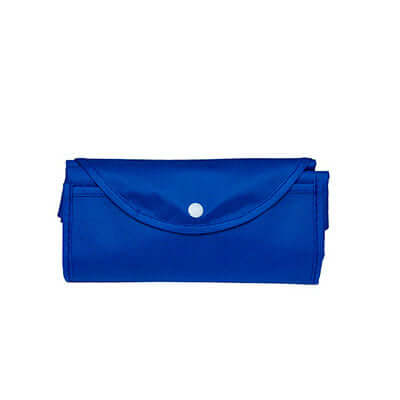 90gsm Foldable Non-Woven Bag in blue color, compact and foldable for easy transport, ideal for corporate gifts.