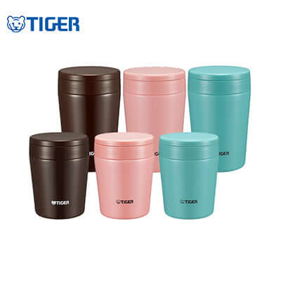 Tiger Stainless Food Jar MCL-A collection in various colors for stylish meal storage.