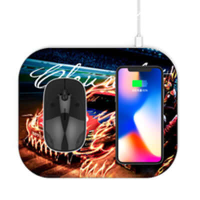 Mouse Pad with Qi Wireless Charger Corporate Gifts Singapore