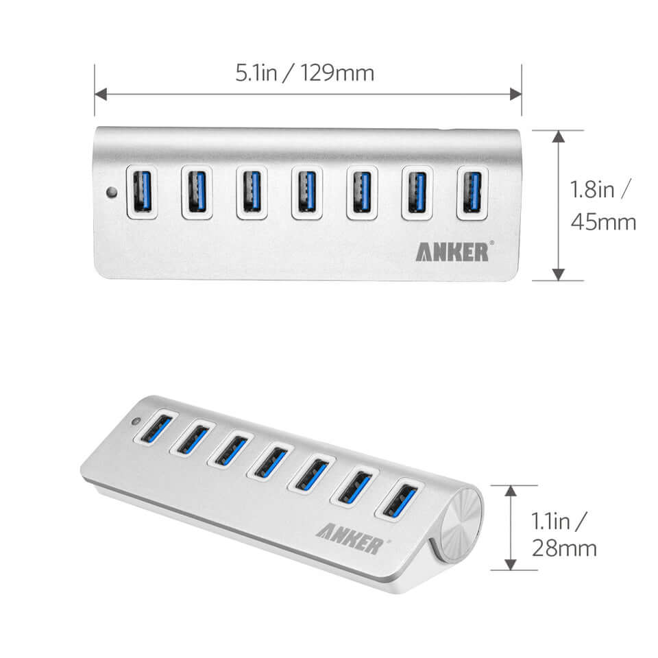 Anker Aluminum 7-Port USB 3.0 Hub Corporate Gifts Singapore